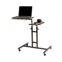 Laptoptafel Sapphire | 45,5 X 67 X 87 Cm | Metalen Frame | Kleur: Atlantic Pine Black -Collectie Slaapkamermeubels 863SPH2813 20 207 3c1b