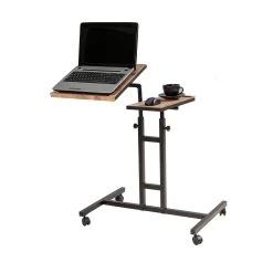 Laptoptafel Sapphire | 45,5 X 67 X 87 Cm | Metalen Frame | Kleur: Atlantic Pine Black -Collectie Slaapkamermeubels 863SPH2813 20 208 c295