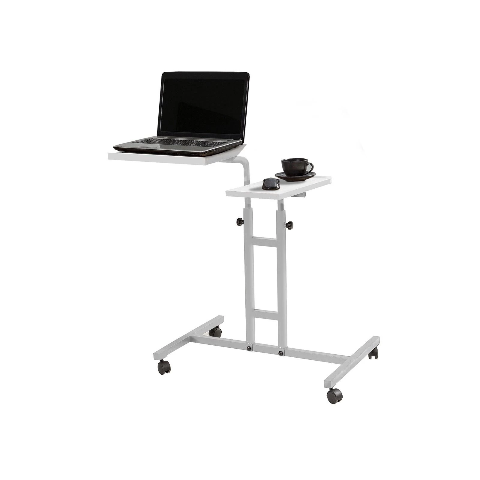 Laptoptafel Sapphire | 45,5 X 67 X 87 Cm | Metalen Frame | Kleur: Wit 13 Laptoptafel Sapphire | 45,5 X 67 X 87 Cm | Metalen Frame | Kleur: Wit - Afbeelding 11