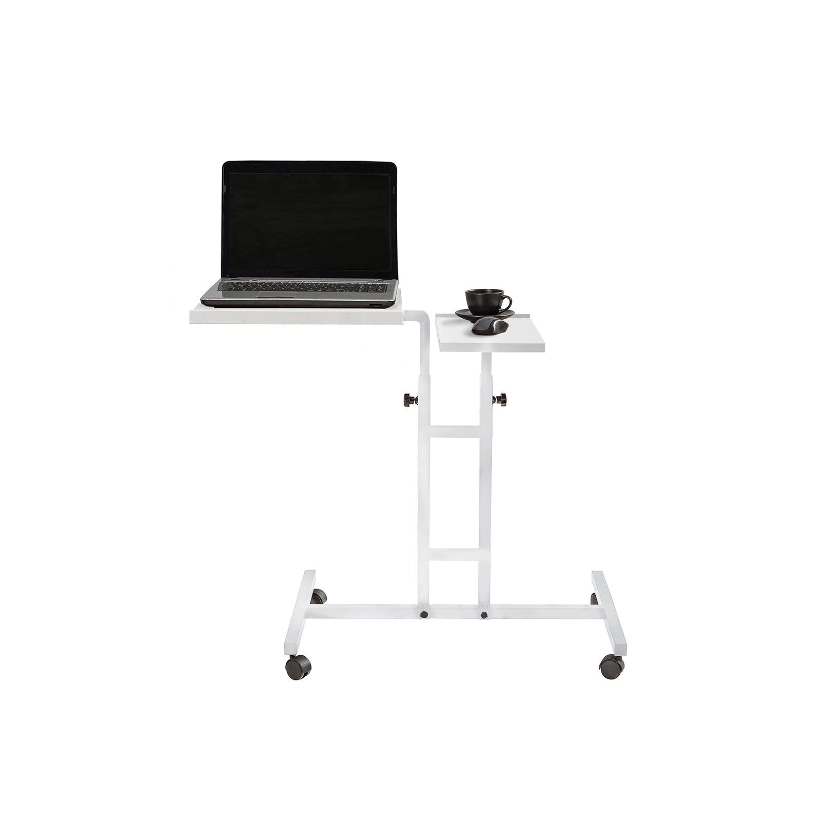 Laptoptafel Sapphire | 45,5 X 67 X 87 Cm | Metalen Frame | Kleur: Wit 5 Laptoptafel Sapphire | 45,5 X 67 X 87 Cm | Metalen Frame | Kleur: Wit - Afbeelding 3