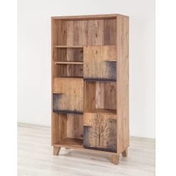 Boekenplank Sapphire | 100% Melamine | Houten Poten | Atlantic Pine -Collectie Slaapkamermeubels 863SPH3611 20 202 848d