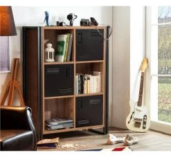 Boekenplank Sapphire | Melamine Coating | Metalen Frame En Deuren