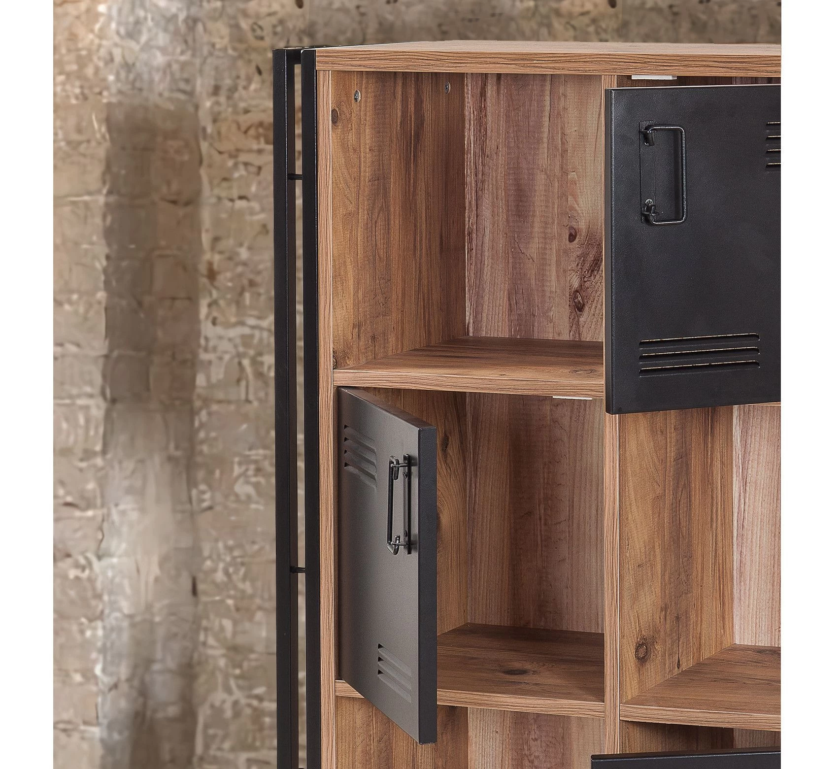 Boekenplank Sapphire | Melamine Coating | Metalen Frame En Deuren 9 Boekenplank Sapphire | Melamine Coating | Metalen Frame En Deuren - Afbeelding 7