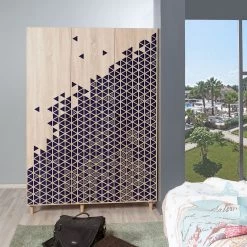 Vella 100% Melamine Garderobekast | Sonoma Eik -Collectie Slaapkamermeubels 863SPH4211 20 202 d71d