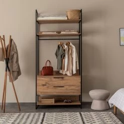 Garderobekast Saffier | 18 Mm Dik | Metalen Poten | Atlantisch Grenen