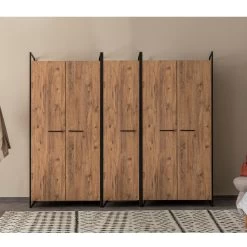 Saffier Garderobekast | 100% Melamine | 18mm Dikte | PVC Rand | Metalen Poten