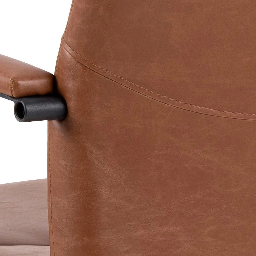 Bureaustoel Flora - Draaibaar, Kantelbaar En Soft Brake - Cognac 9 Bureaustoel Flora - Draaibaar, Kantelbaar En Soft Brake - Cognac - Afbeelding 7