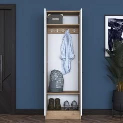 Locelso Hallenstandaard | 18 Mm Dik | Wit Walnoot -Collectie Slaapkamermeubels 893RAN1728 20 204 9e41