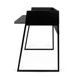 Bureau Volta 90cm - Zwart/beton -Collectie Slaapkamermeubels 9000.054075 Volga Pure Black Concrete 8 7655