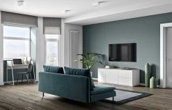 Bureau Volta 90cm - Wit/eik -Collectie Slaapkamermeubels 9003.052811 Volga Desk Pure White with Oak 10 a6a6