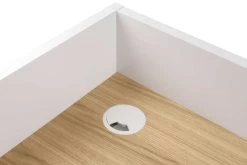 Bureau Volta 90cm - Wit/eik -Collectie Slaapkamermeubels 9003.052811 Volga Desk Pure White with Oak 5 8c10