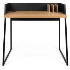 Bureau Volta 90cm - Zwart/eik -Collectie Slaapkamermeubels 9003.052965 Volga Pure Black Oak 1 b3c5