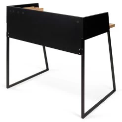 Bureau Volta 90cm - Zwart/eik -Collectie Slaapkamermeubels 9003.052965 Volga Pure Black Oak 5 8cac