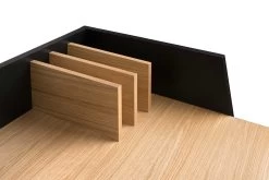 Bureau Volta 90cm - Zwart/eik -Collectie Slaapkamermeubels 9003.052965 Volga Pure Black Oak 7 e8de