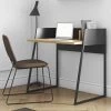 Bureau Volta 90cm - Zwart/eik -Collectie Slaapkamermeubels 9003.052965 Volga Pure Black Oak 9 883d