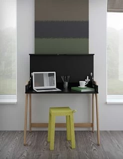 Bureau Aura 94cm - Zwart/eik -Collectie Slaapkamermeubels 9003.053252 Aura Desk Pure Black Oak 8 a5c6