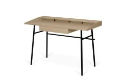 Bureau Ply 120cm Met Lade - Eik/zwart 28 Bureau Ply 120cm Met Lade - Eik/zwart -Collectie Slaapkamermeubels 9003.053979 Ply desk light oak and black 1 33e8