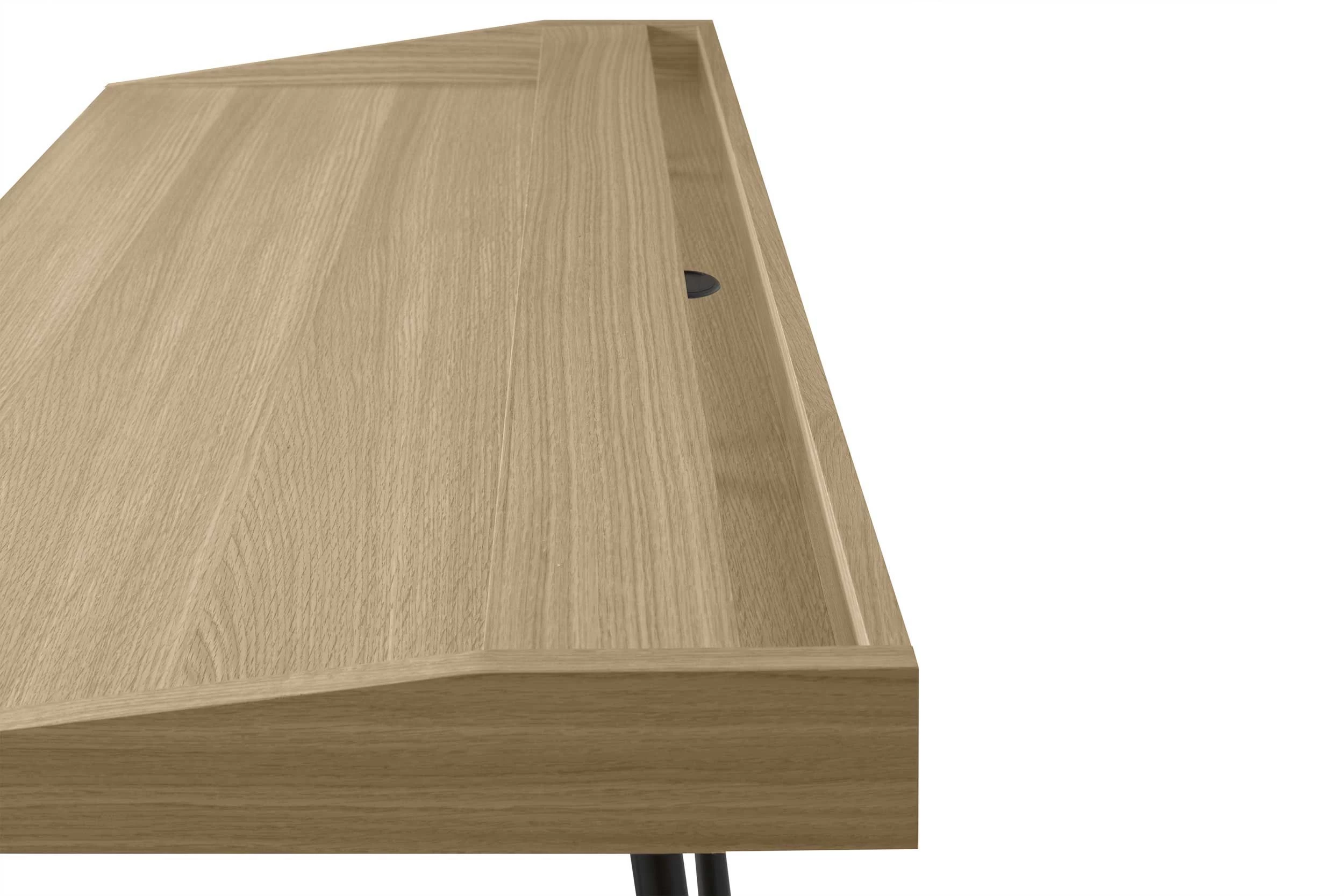 Bureau Ply 120cm Met Lade - Eik/zwart 8 Bureau Ply 120cm Met Lade - Eik/zwart - Afbeelding 6