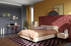 Bureau Ply 120cm - Eik/zwart -Collectie Slaapkamermeubels 9003.054082 Ply desk light oak and black steel 12 3c94