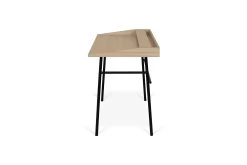 Bureau Ply 120cm - Eik/zwart -Collectie Slaapkamermeubels 9003.054082 Ply desk light oak and black steel 5 a3e6
