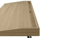 Bureau Ply 120cm - Eik/zwart -Collectie Slaapkamermeubels 9003.054082 Ply desk light oak and black steel 6 df23
