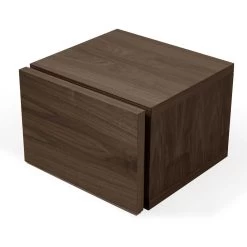 Nachtkastje Float - Walnoot -Collectie Slaapkamermeubels 9003.759543 Float night table walnut 1 579b