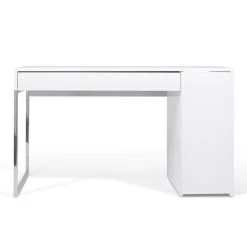Bureau Prado 130cm - Wit/chroom 19 Bureau Prado 130cm - Wit/chroom -Collectie Slaapkamermeubels 9500.052514 Prado white with Chrome Legs 1 a0e1