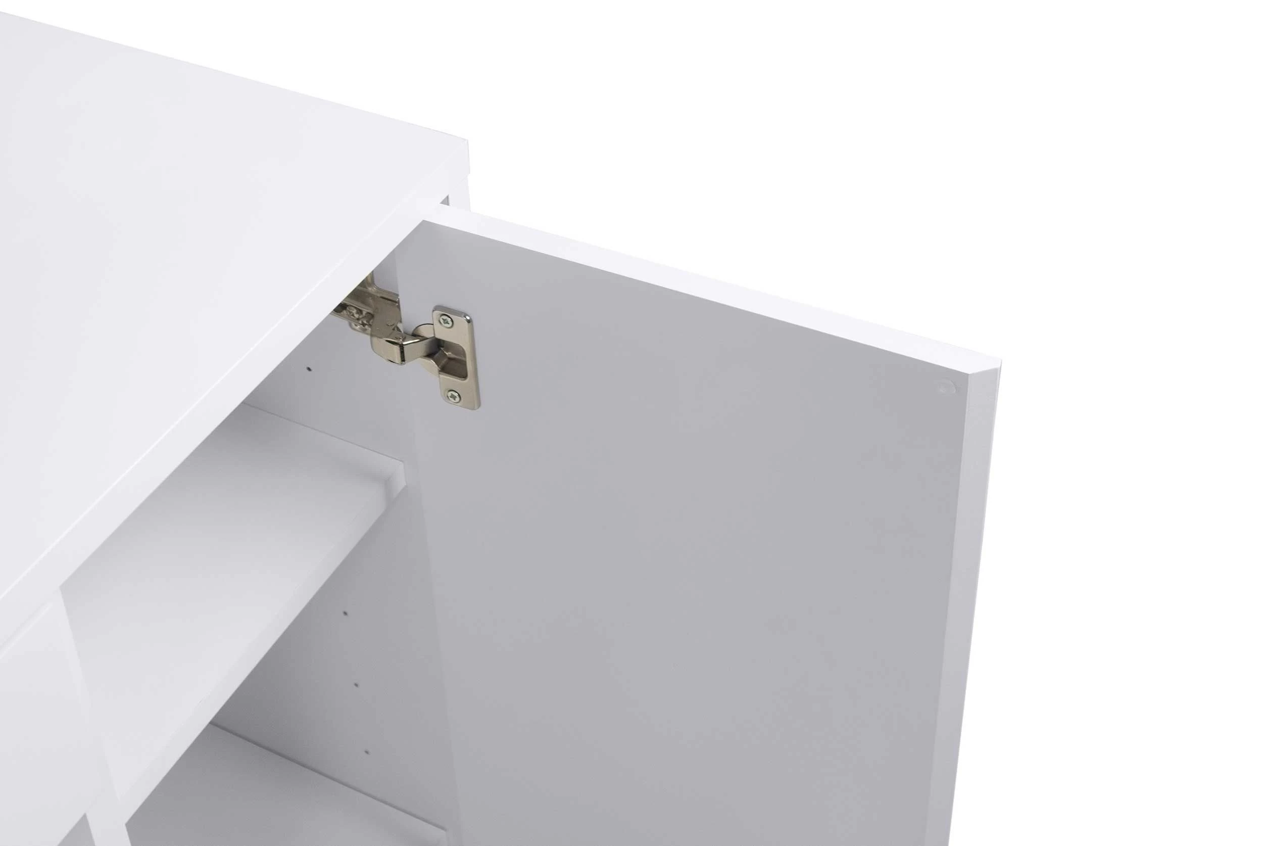 Bureau Prado 130cm - Wit/chroom 8 Bureau Prado 130cm - Wit/chroom - Afbeelding 6