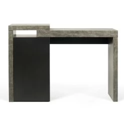 Bureau Delta 119cm - Beton -Collectie Slaapkamermeubels 9500.052835 Detroit Console Desk Concrete Pure Black 1 83e0