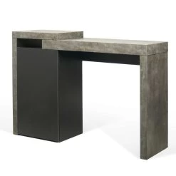Bureau Delta 119cm - Beton -Collectie Slaapkamermeubels 9500.052835 Detroit Console Desk Concrete Pure Black 2 be5e