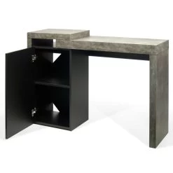 Bureau Delta 119cm - Beton -Collectie Slaapkamermeubels 9500.052835 Detroit Console Desk Concrete Pure Black 3 88aa