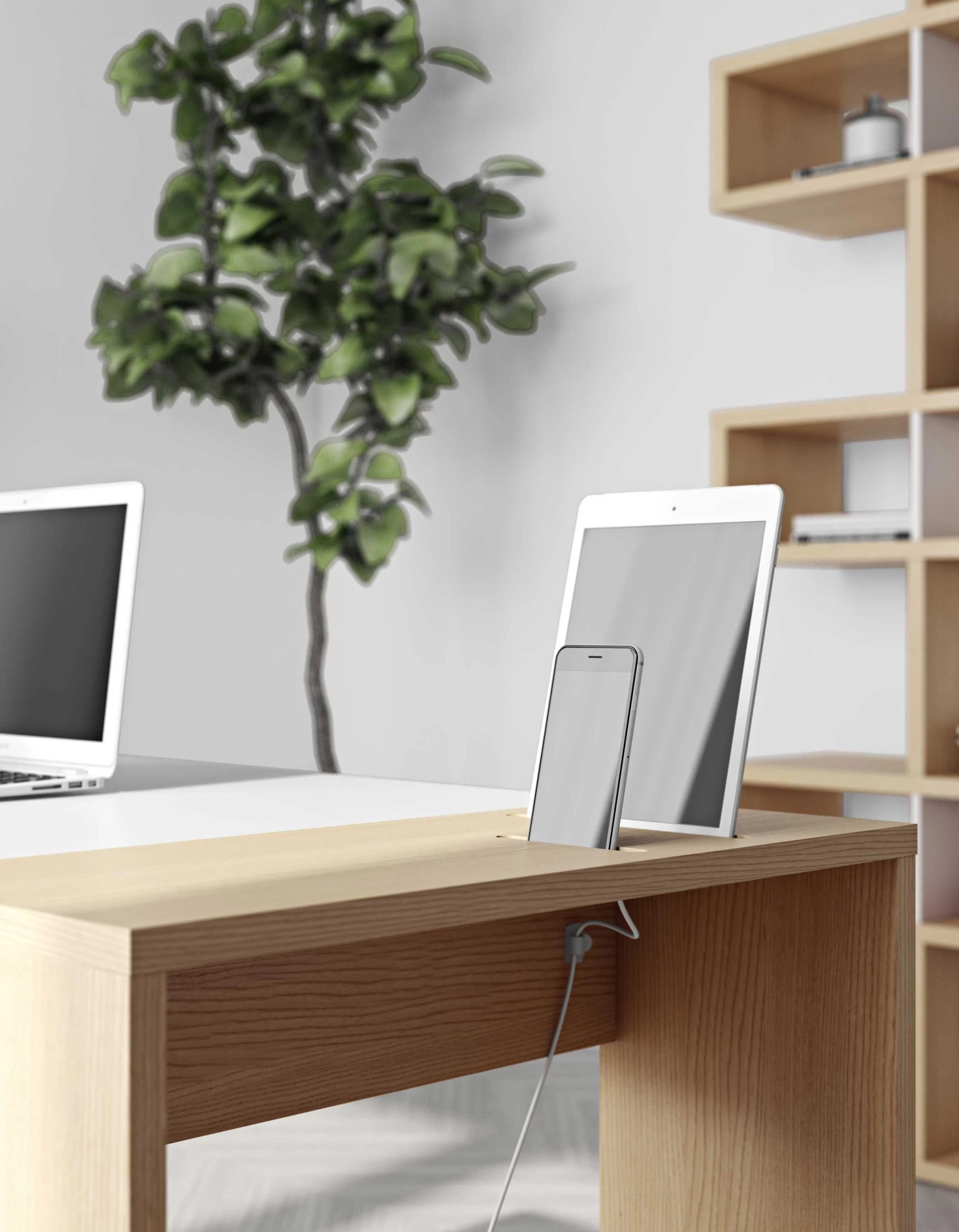 Bureau Harbour - Wit/eik 5 Bureau Harbour - Wit/eik - Afbeelding 3