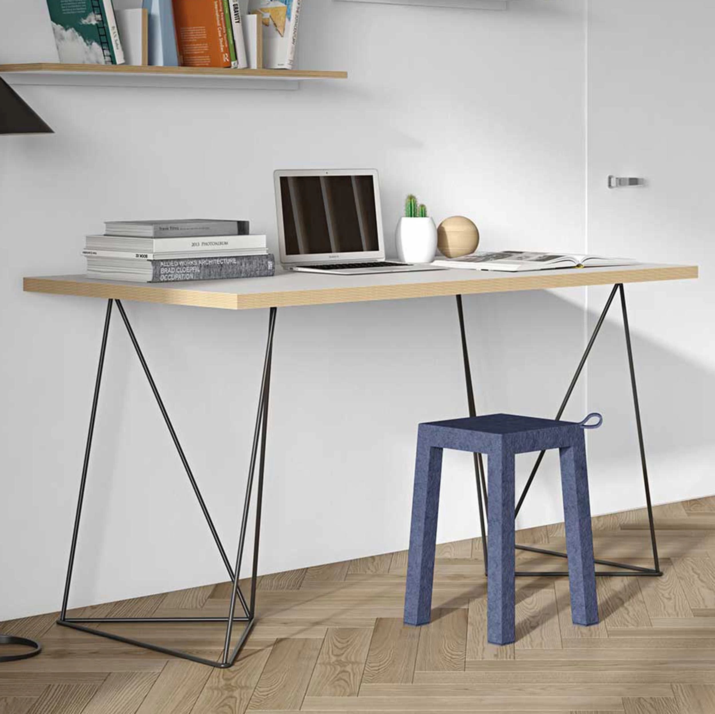 Bureau Flo - Wit/zwarte Pootjes 3 Bureau Flo - Wit/zwarte Pootjes