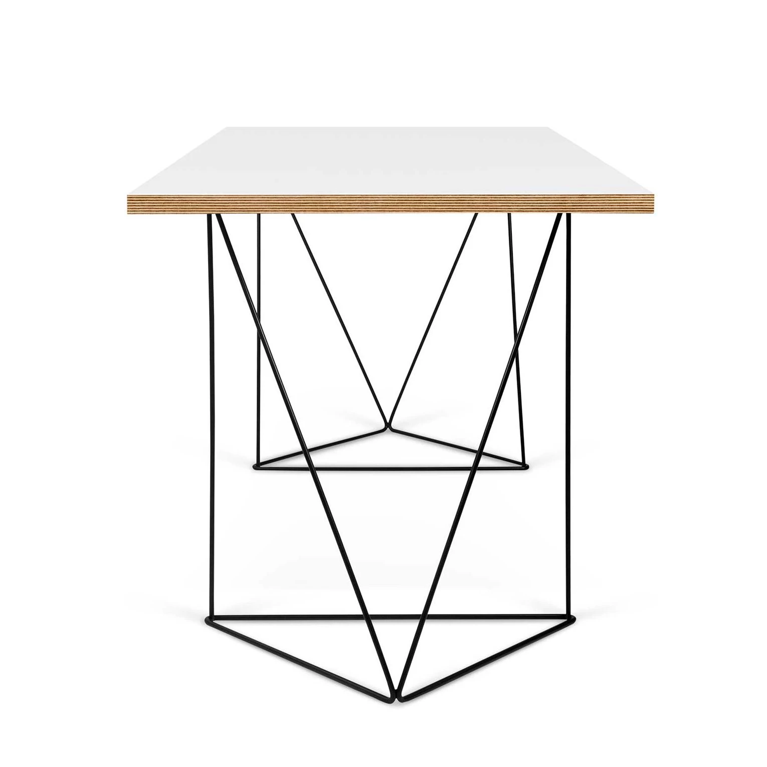 Bureau Flo - Wit/zwarte Pootjes 6 Bureau Flo - Wit/zwarte Pootjes - Afbeelding 4