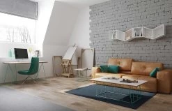 Bureau Flo - Wit/groene Pootjes -Collectie Slaapkamermeubels 9500.053238 Flow 140 Pure White Plywood Green Steel 10 adba