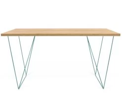Bureau Flo - Wilde Eik/groene Pootjes -Collectie Slaapkamermeubels 9500.053245 Flow 140 Oak Green Steel 2 8c5f