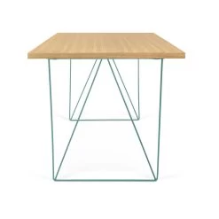 Bureau Flo - Wilde Eik/groene Pootjes -Collectie Slaapkamermeubels 9500.053245 Flow 140 Oak Green Steel 8 684c