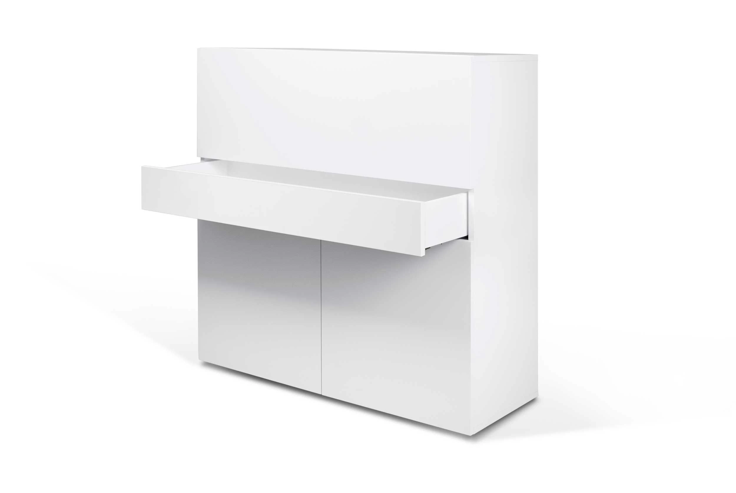 Bureau/opbergkast Fox 110cm - Wit 8 Bureau/opbergkast Fox 110cm - Wit - Afbeelding 6