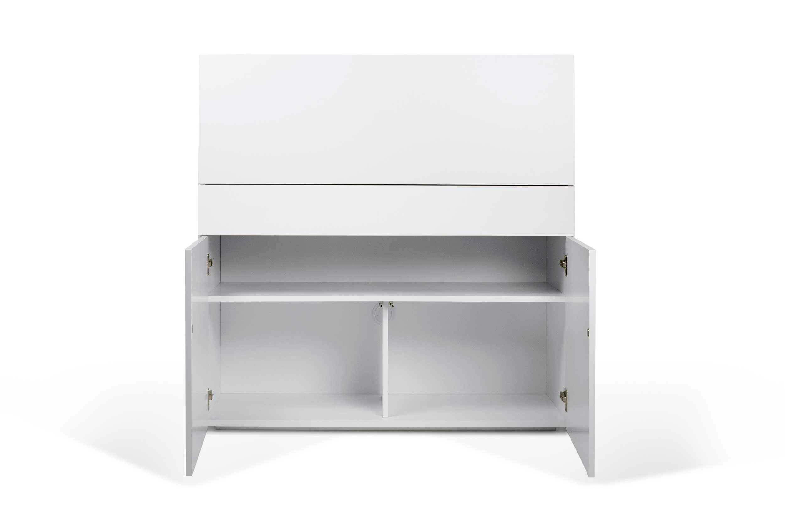 Bureau/opbergkast Fox 110cm - Wit 9 Bureau/opbergkast Fox 110cm - Wit - Afbeelding 7