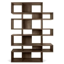 Boekenkast Lisbon 3 - Walnootfineer -Collectie Slaapkamermeubels 9500.314780 London 003Walnut Walnut Backs 1 3d07