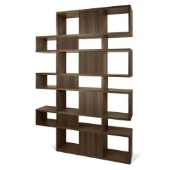 Boekenkast Lisbon 3 - Walnootfineer -Collectie Slaapkamermeubels 9500.314780 London 003Walnut Walnut Backs 4 cb4f