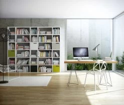 Boekenkast Pombal 30 Vakken - Wit -Collectie Slaapkamermeubels 9500.317835 Pombal 055 white 3 73bd