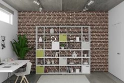 Boekenkast Pombal 30 Vakken - Wit -Collectie Slaapkamermeubels 9500.317835 Pombal 055 white 4 9db5