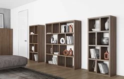 Opbergrek Berkeley 150 Cm 4 Niveaus - Walnootfineer -Collectie Slaapkamermeubels 9500.318603 Berlin 150 4Levels Walnut 6 9398