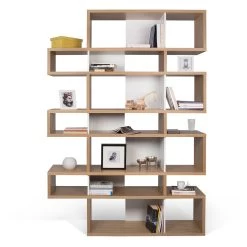 Boekenkast Lisbon 3 - Eik/wit 21 Boekenkast Lisbon 3 - Eik/wit -Collectie Slaapkamermeubels 9500.319723 London 003 Oak Pure White Backs 5 d34f