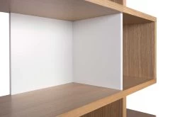 Boekenkast Lisbon 3 - Eik/wit 19 Boekenkast Lisbon 3 - Eik/wit -Collectie Slaapkamermeubels 9500.319723 London 003 Oak Pure White Backs 6 79d7