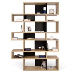 Boekenkast Lisbon 3 - Eik/zwart 17 Boekenkast Lisbon 3 - Eik/zwart -Collectie Slaapkamermeubels 9500.319730 London 003 Oak Pure Black 3 2444