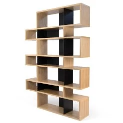 Boekenkast Lisbon 3 - Eik/zwart 15 Boekenkast Lisbon 3 - Eik/zwart -Collectie Slaapkamermeubels 9500.319730 London 003 Oak Pure Black 4 6756