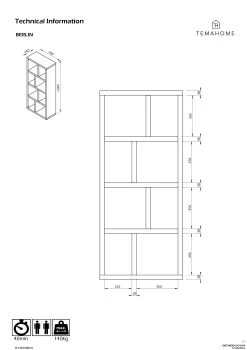 Opbergrek Berkeley 70 Cm 4 Niveaus - Wit 11 Opbergrek Berkeley 70 Cm 4 Niveaus - Wit -Collectie Slaapkamermeubels 9500.320743 Berlin 4 L 70 White 7 1ab6
