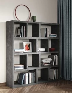 Opbergrek Berkeley 150 Cm 4 Niveaus - Beton -Collectie Slaapkamermeubels 9500.322518 Berlin 4 Levels 150 Concrete 5 c886